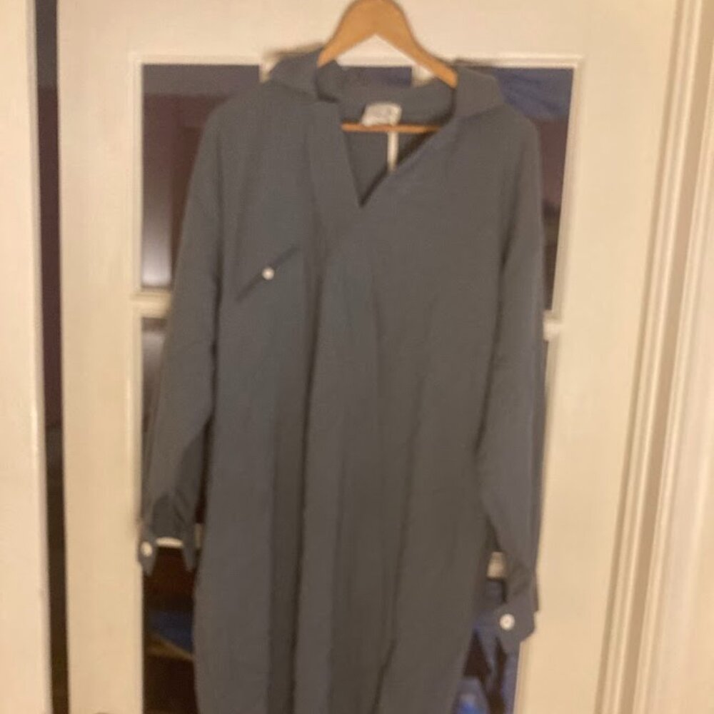 Stunning Alysi Creme Grey Dress